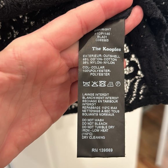 Kooples lace and studded top. - Picture 4 of 4